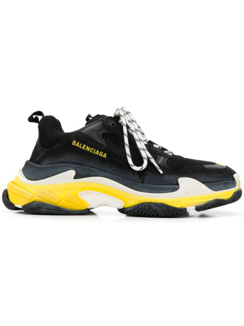 balenciaga black yellow