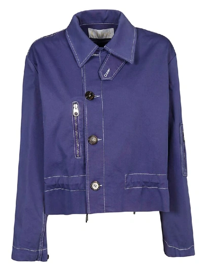 Chloé Buttoned Jacket In Navy