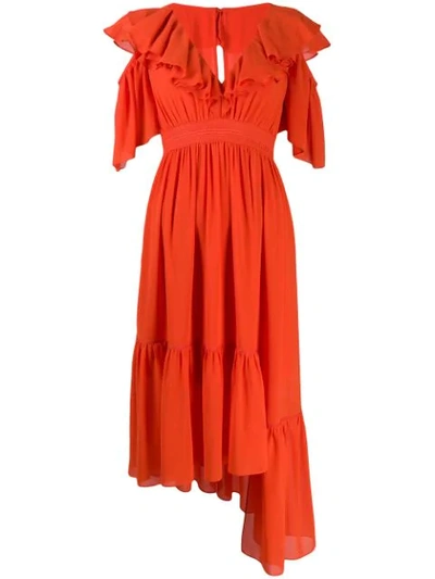 Three Floor Pompei Dress In Orange