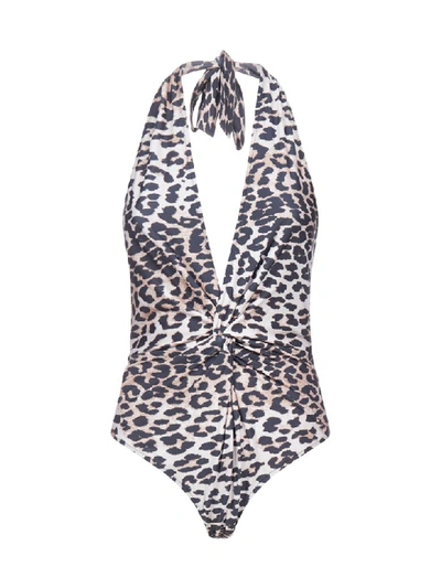 Ganni Swimwear In Leopard