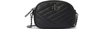 Tory Burch Kira Quilted Leather Camera Bag In Black