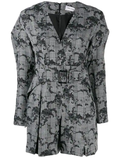 Three Floor Ray Anarchy Playsuit In Black