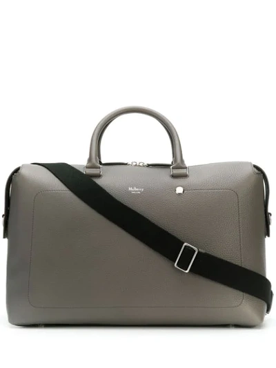 Mulberry City Weekender Bag In Grey