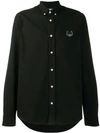 Kenzo Long Sleeved Shirt In Black