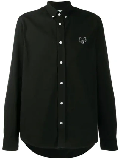 Kenzo Long Sleeved Shirt In Black
