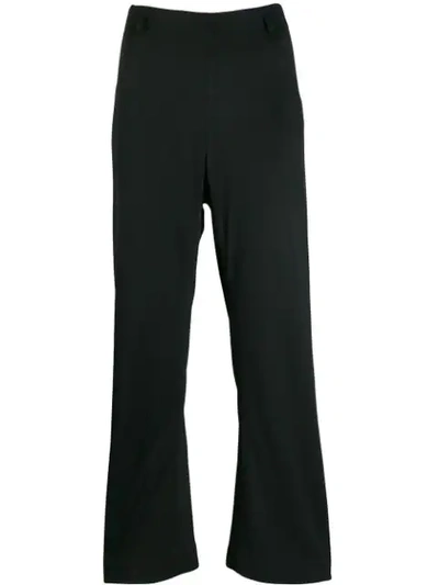 Pre-owned Prada 1990's Kickflare Cropped Trousers In Black