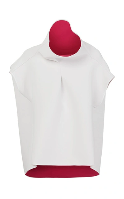Maticevski Hedy Two-tone Cady Top In White