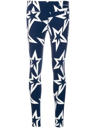 Perfect Moment Starlight Low Rise Leggings In Blue