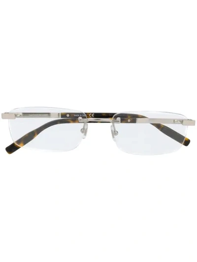 Montblanc Rimless Glasses In Silver