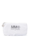 Mm6 Maison Margiela Logo Clutch Bag In White