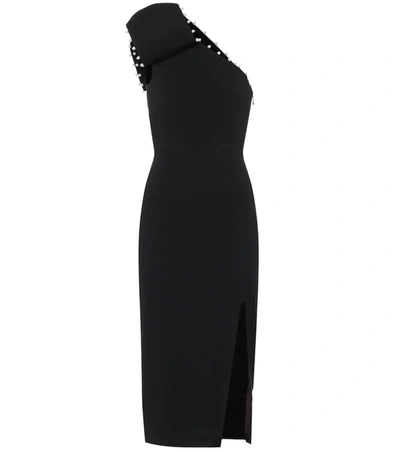 Rebecca Vallance Women's Pipi Embellished Trim Midi Sheath Dress In Black
