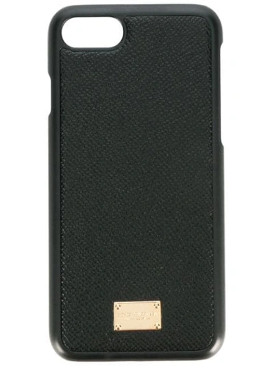 Dolce & Gabbana Textured Iphone 7/8 Case In Black