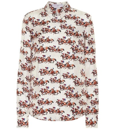 Gabriela Hearst Henri Horse-print Silk-twill Blouse In Multicoloured