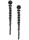 Simone Rocha Pendant Drop Earrings In Jet