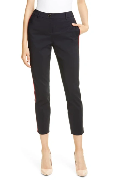 Ted Baker Rayyaa Piped Cropped Trousers In Dk-blue