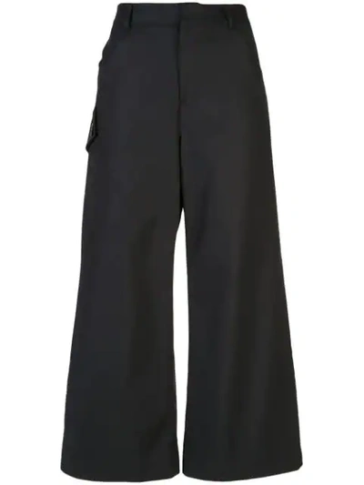 Derek Lam Utility Pocket Cropped Trousers In Black