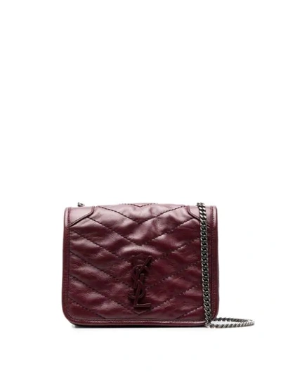 Saint Laurent Niki Quilted Crossbody Bag In Red