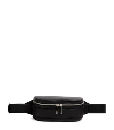Bottega Veneta Diamond Leather Belt Bag In Black