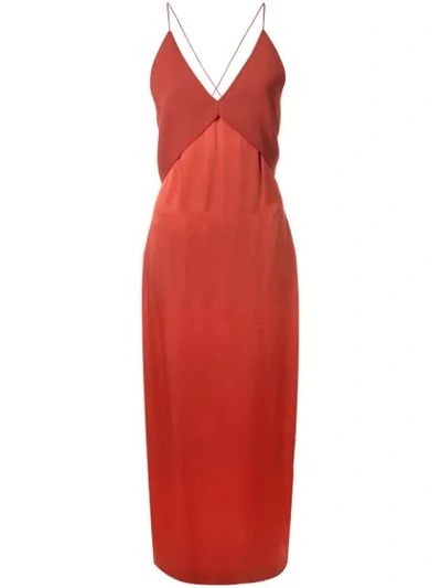 Dion Lee Transfer Cami Dress In Red