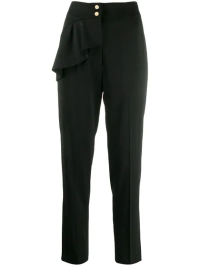 Sandro Jani Tapered Ankle-length Pants In Black