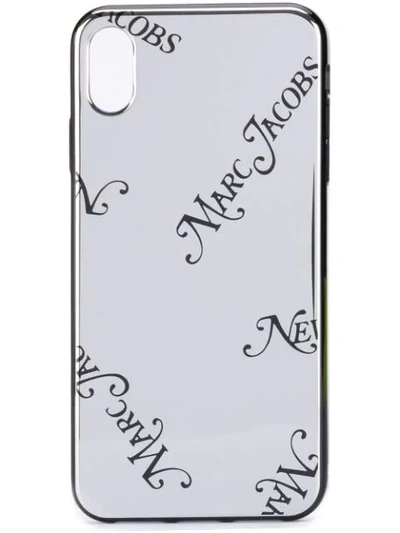 Marc Jacobs New York Magazine Iphone Xs Max Logo Phone Case In Silver