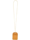 Chloé Walden Necklace-chain Cardholder In Brown