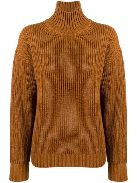 Msgm Roll Neck Sweater - Neutrals | ModeSens
