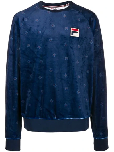 Fila Textured Sweatshirt In 410 Peacoat