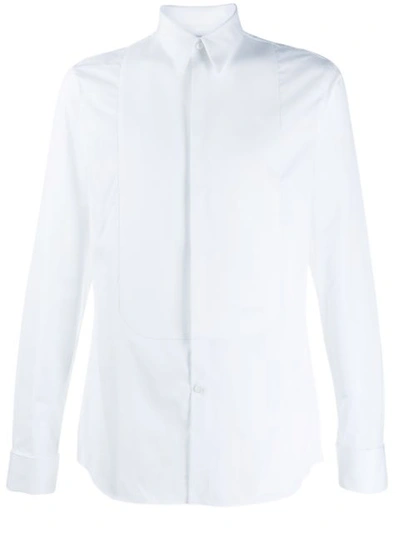Givenchy Embroidered Plastron Shirt In White