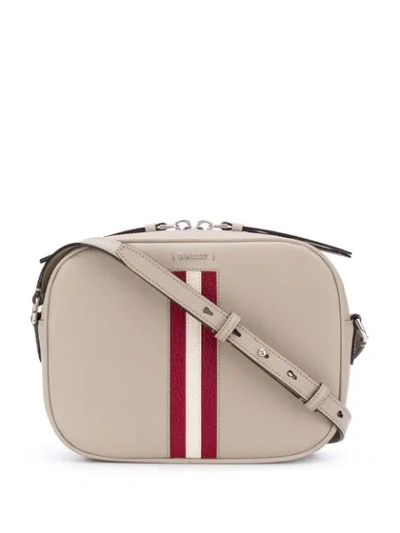 Bally Striped Cross-body Bag In Neutrals