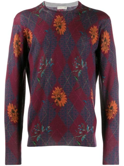 Etro Patterned Jumper In Red