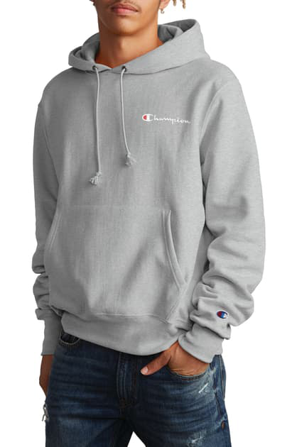 grey champion hoodie mens