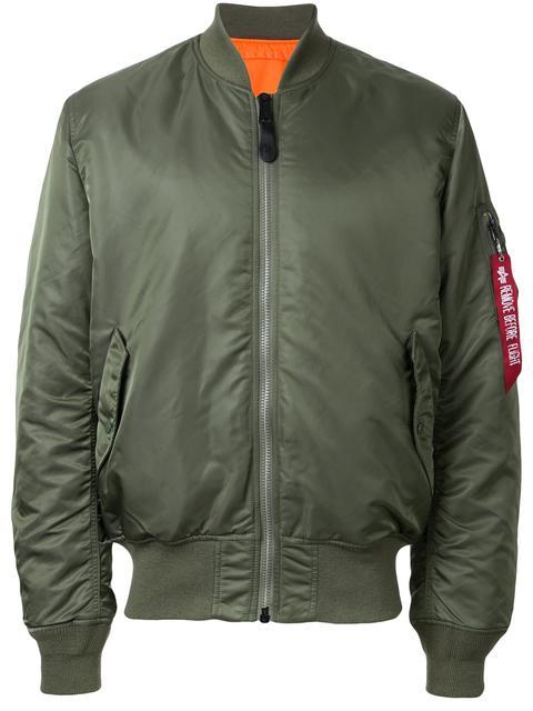 Alpha Industries Ruched-sleeve Bomber Jacket | ModeSens