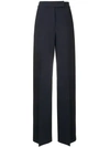 Max Mara High-waisted Wide Trousers In Blue