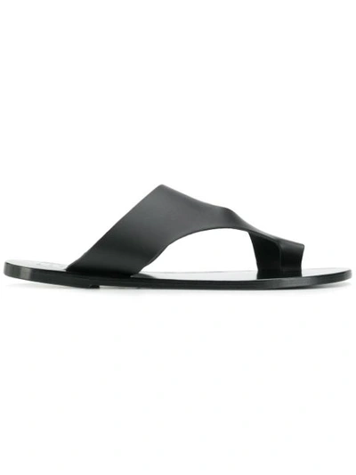 Atp Atelier Cutout Sandals In Black