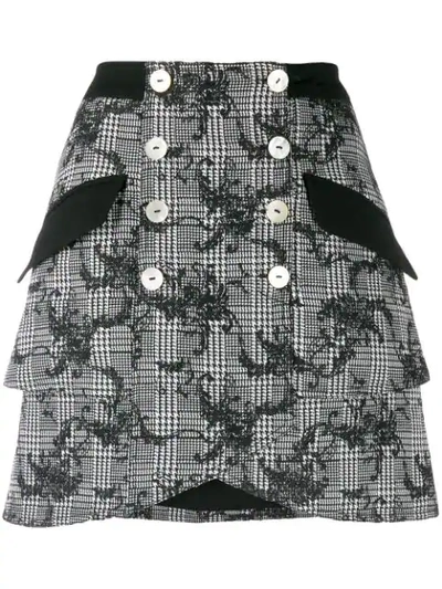 Three Floor Superior Skirt In Black