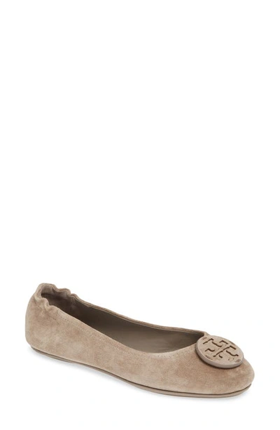 Tory Burch Women's Minnie Travel Ballet Flats In Grey Heron