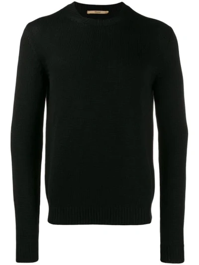 Nuur Ribbed Sweatshirt In 09 Nero