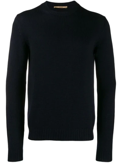 Nuur Fine Knit Sweatshirt In Blue