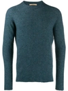 Nuur Fine Knit Sweatshirt In Blue