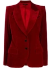 Tom Ford Two Button Blazer In Red