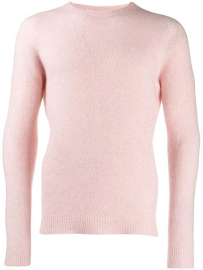 Nuur Fine Knit Sweatshirt In Pink