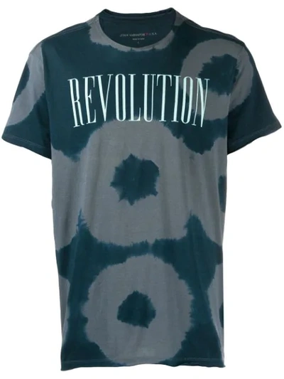 John Varvatos Printed 'revolution' T-shirt In Blue