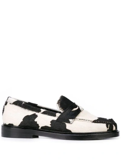 Nicole Saldaã±a Opening Ceremony Jay 3.0 Cowprint Loafer In Black