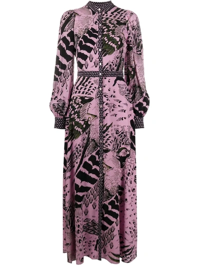 Temperley London Rosella Printed Crepe Maxi Dress In Pink