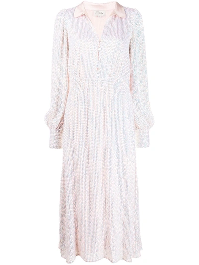 Temperley London Constellation Bead-embellished Maxi Dress In Iridescent