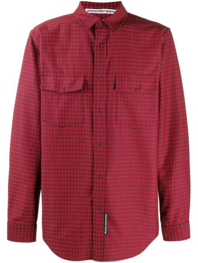 Alexander Wang Checked Shirt In Red