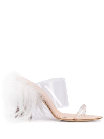 Brother Vellies See-through Strappy Mule Clear In White