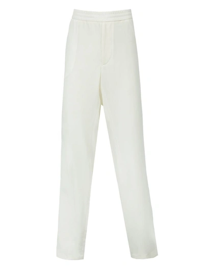 Valentino Side Stripe Track Pants In White