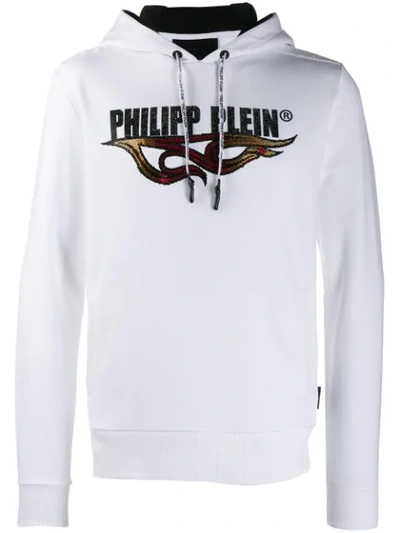 Philipp Plein Flame Sweatshirt In White